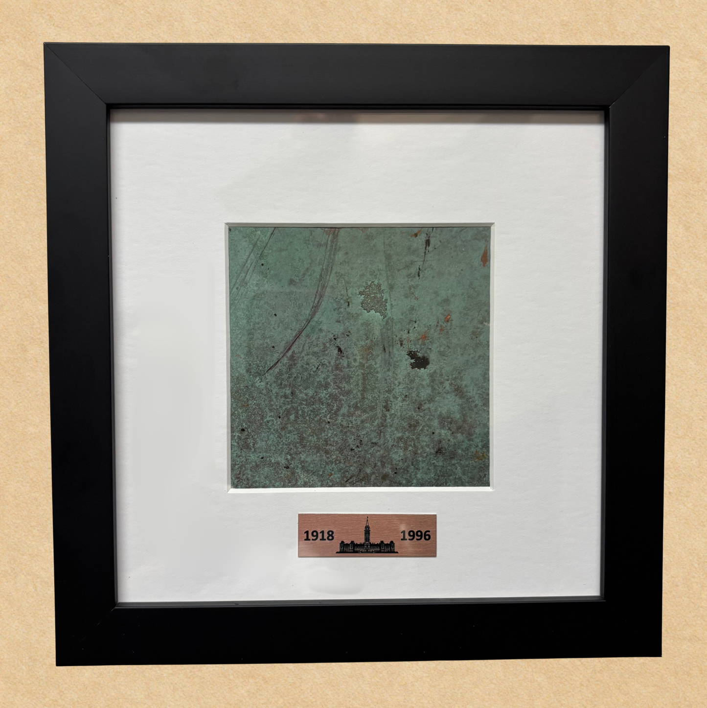 Framed Copper Piece