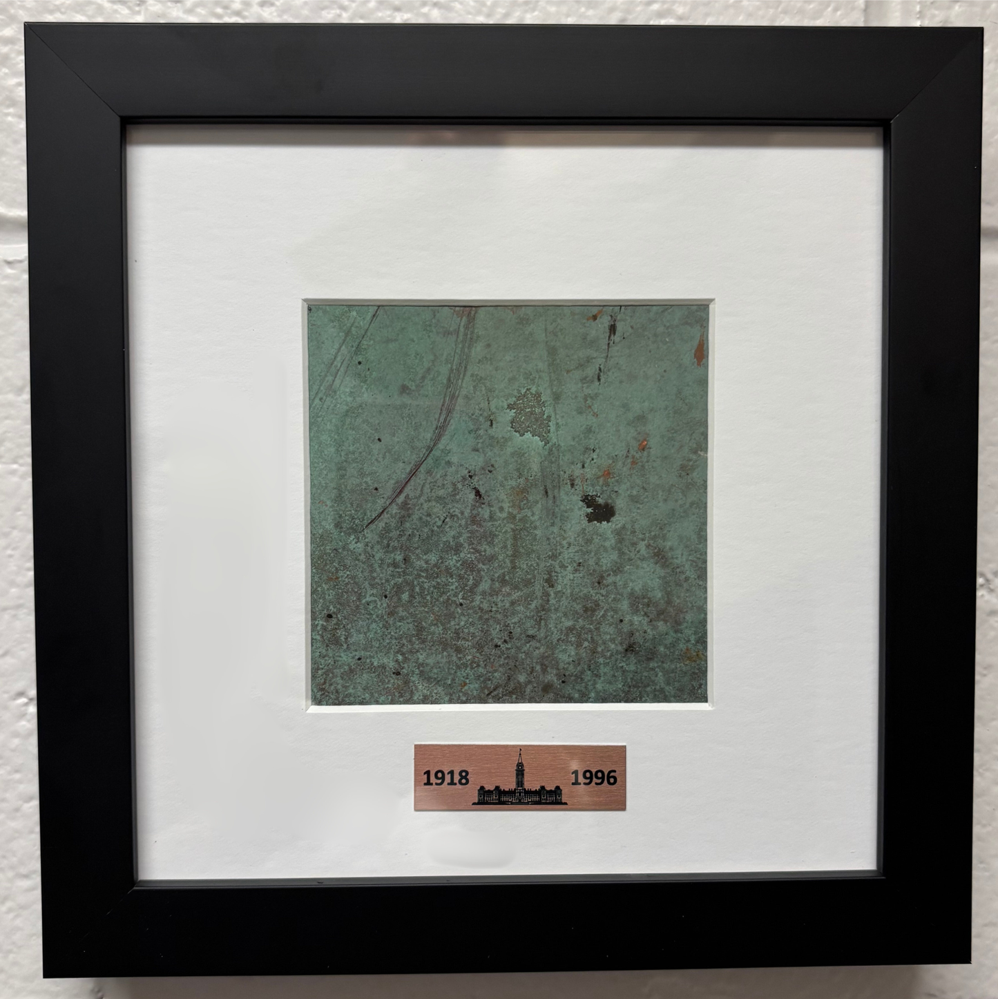 Framed Copper Piece